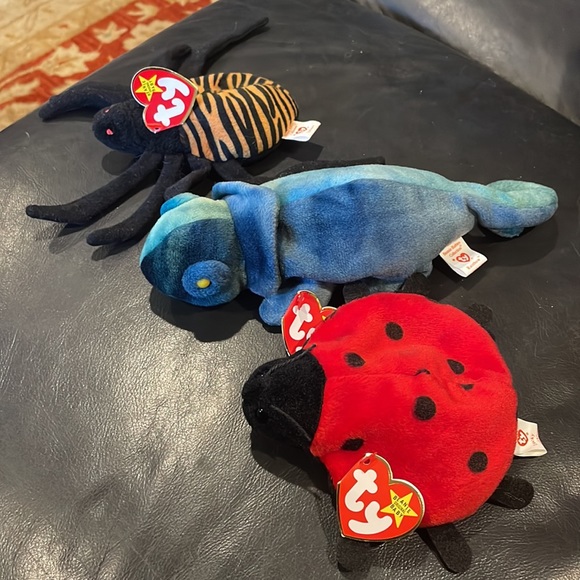 Bundle of three Ty Beanie Babies (Spinner, Rainbow, Lucky) - Picture 5 of 5